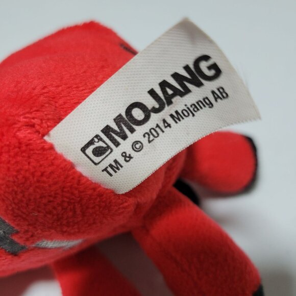 Mojang Mincecraft Baby Mooshroom Red Cow 5 inch Plush Bull Stuffed Animal Toy - Picture 5 of 6